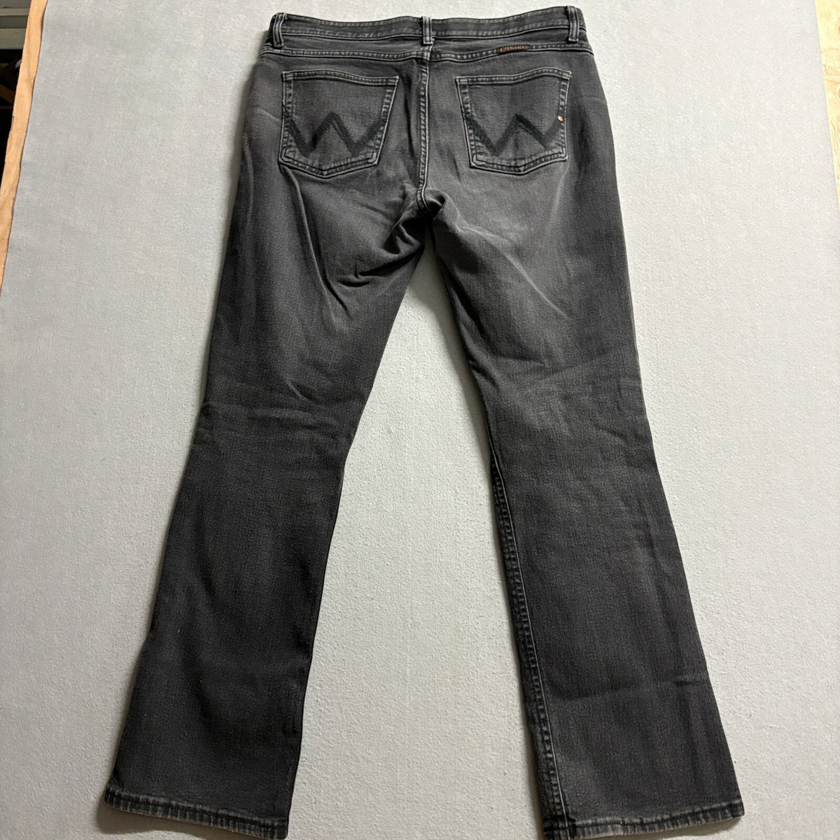 Wrangler Q-Baby Ultimate Riding Jeans Womens 15/16 x 34 Black Stretch Bootcut