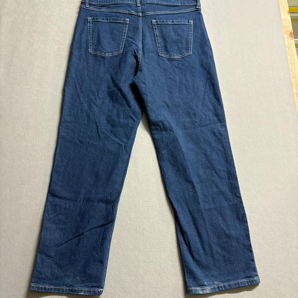 Wild Fable Super High Rise Straight Jeans Womens Size 18 Blue Denim Stretch