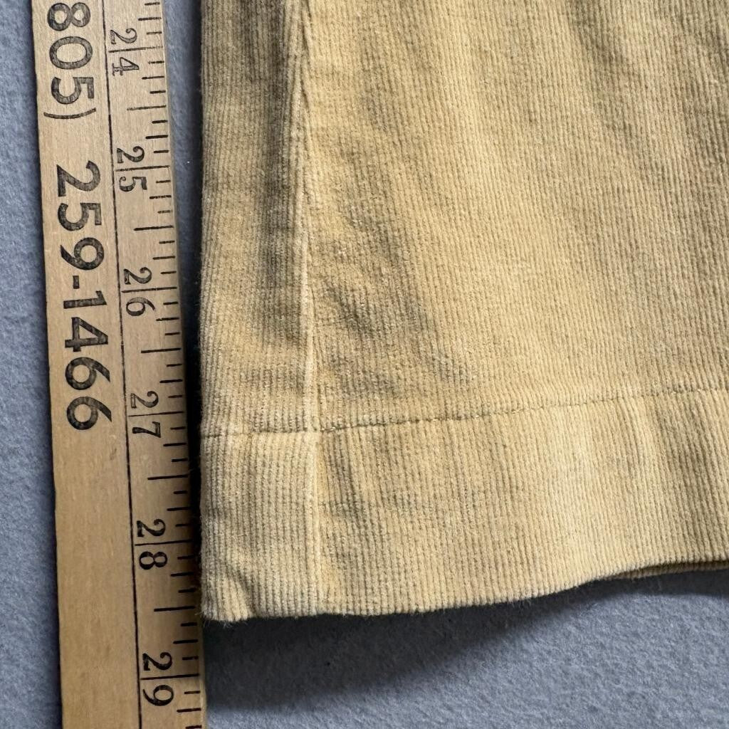 Nicole by Nicole Miller Corduroy Pants Womens 4 Beige Tan Flare Leg Stretch