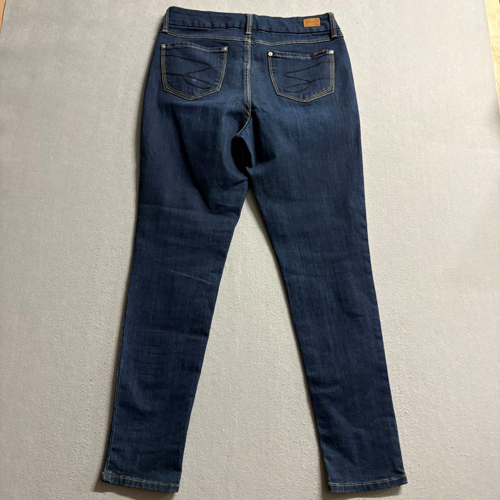 Seven7 Tummyless High Rise Skinny Jeans Womens 10 Dark Wash Blue Denim Stretch