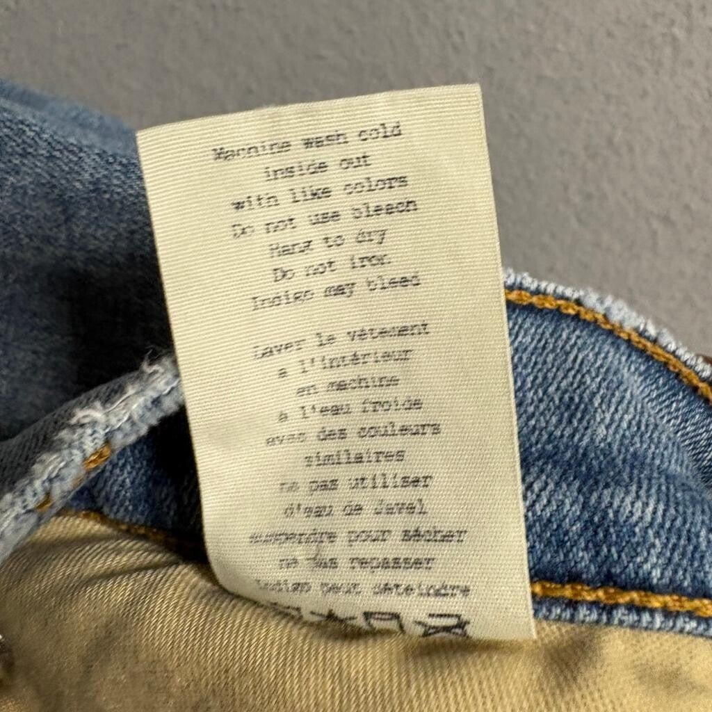 Rag & Bone Ankle Skinny Jeans Womens 30 Distressed Blue Denim Stretch