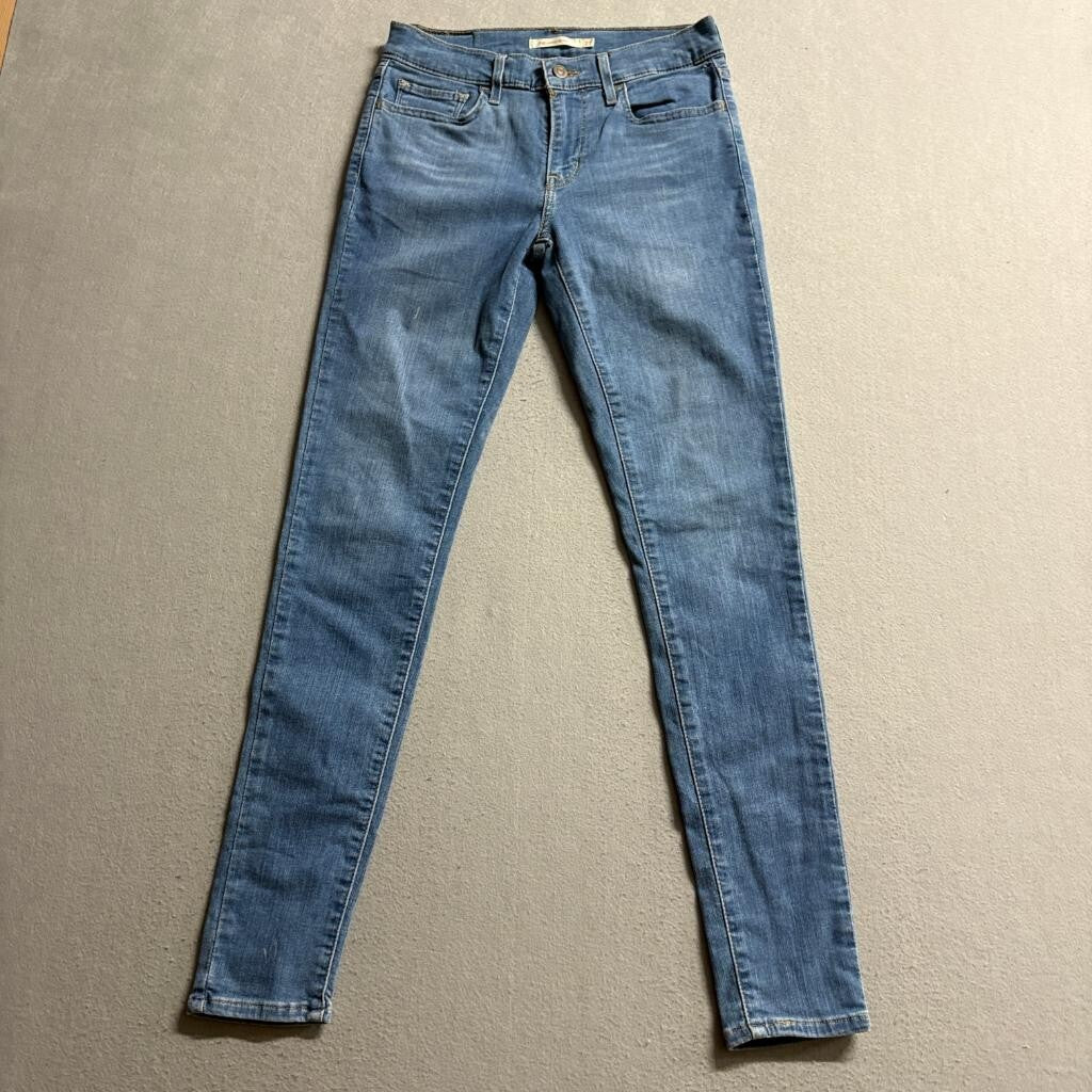 Levi's 710 Super Skinny Jeans Womens Size 27 W27 L30 Medium Wash Denim