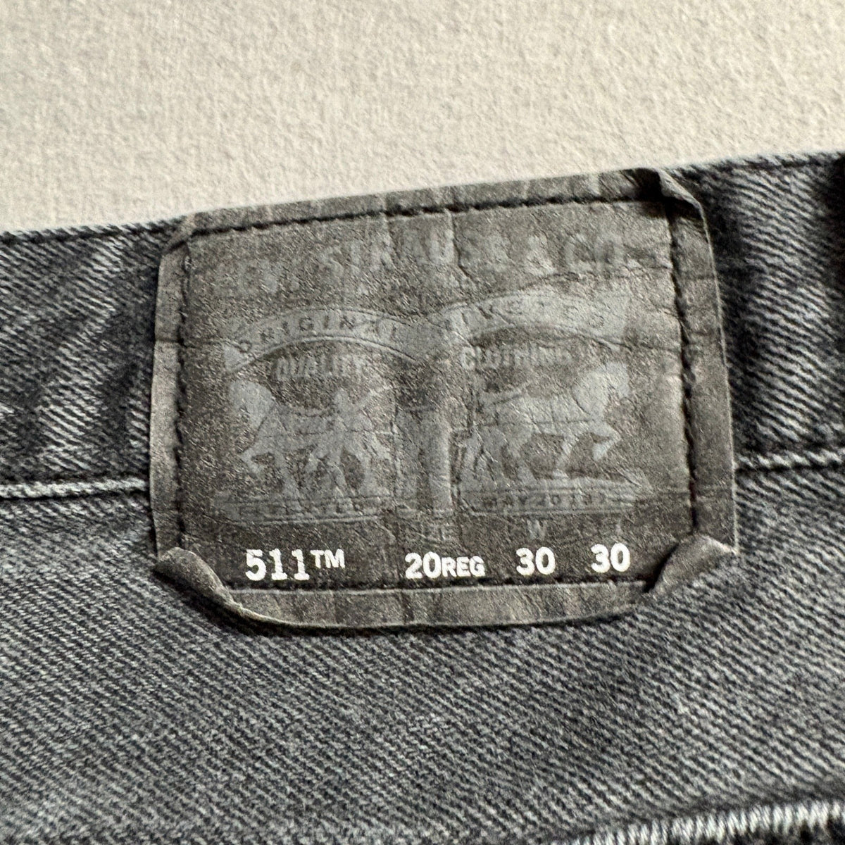 Levi's 511 Slim Fit Jeans Mens 30x30 Gray Denim Stretch Pants 20 Reg