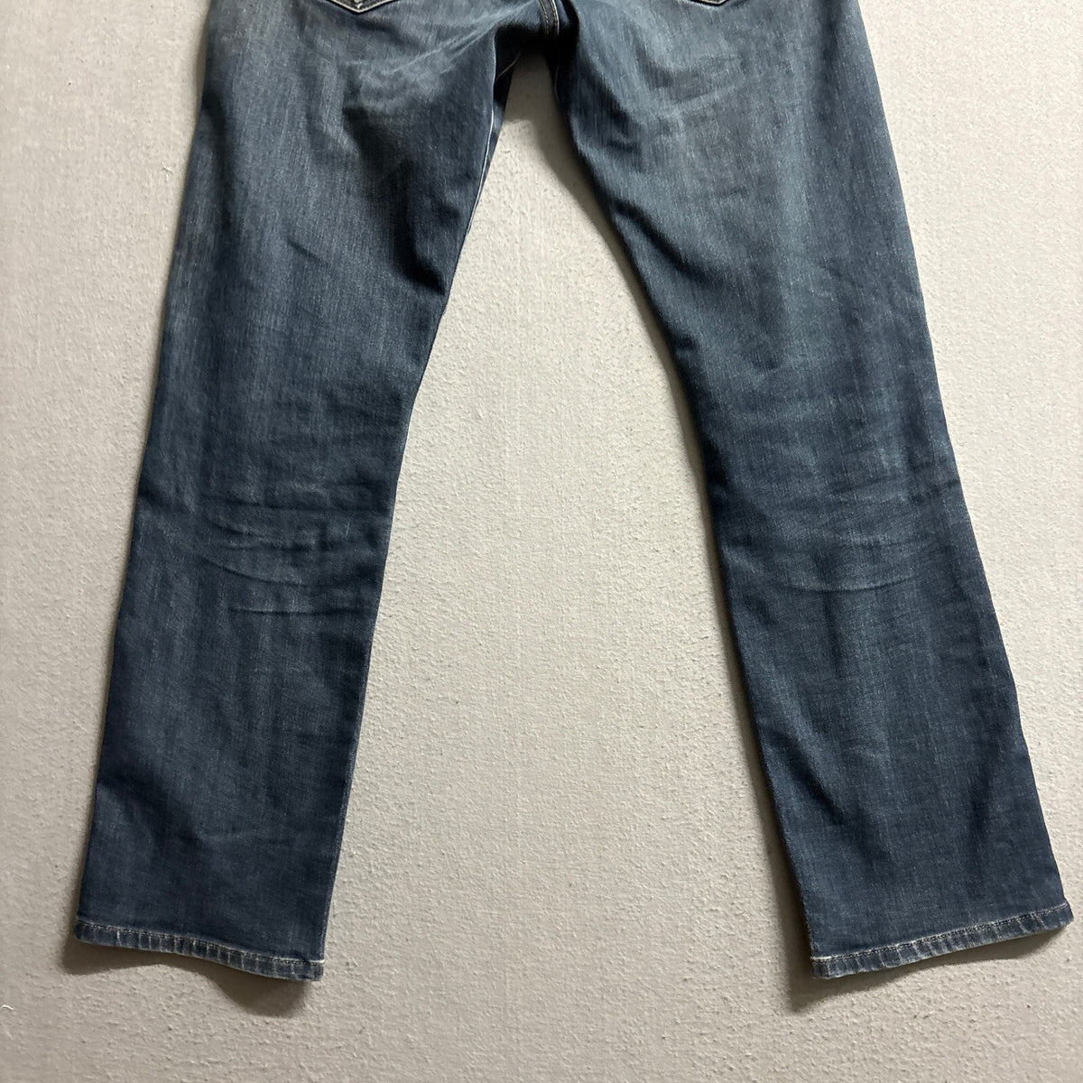 UNIQLO UJ Mens Blue Denim Stretch Jeans Size 30x32 Medium Wash Straight Leg