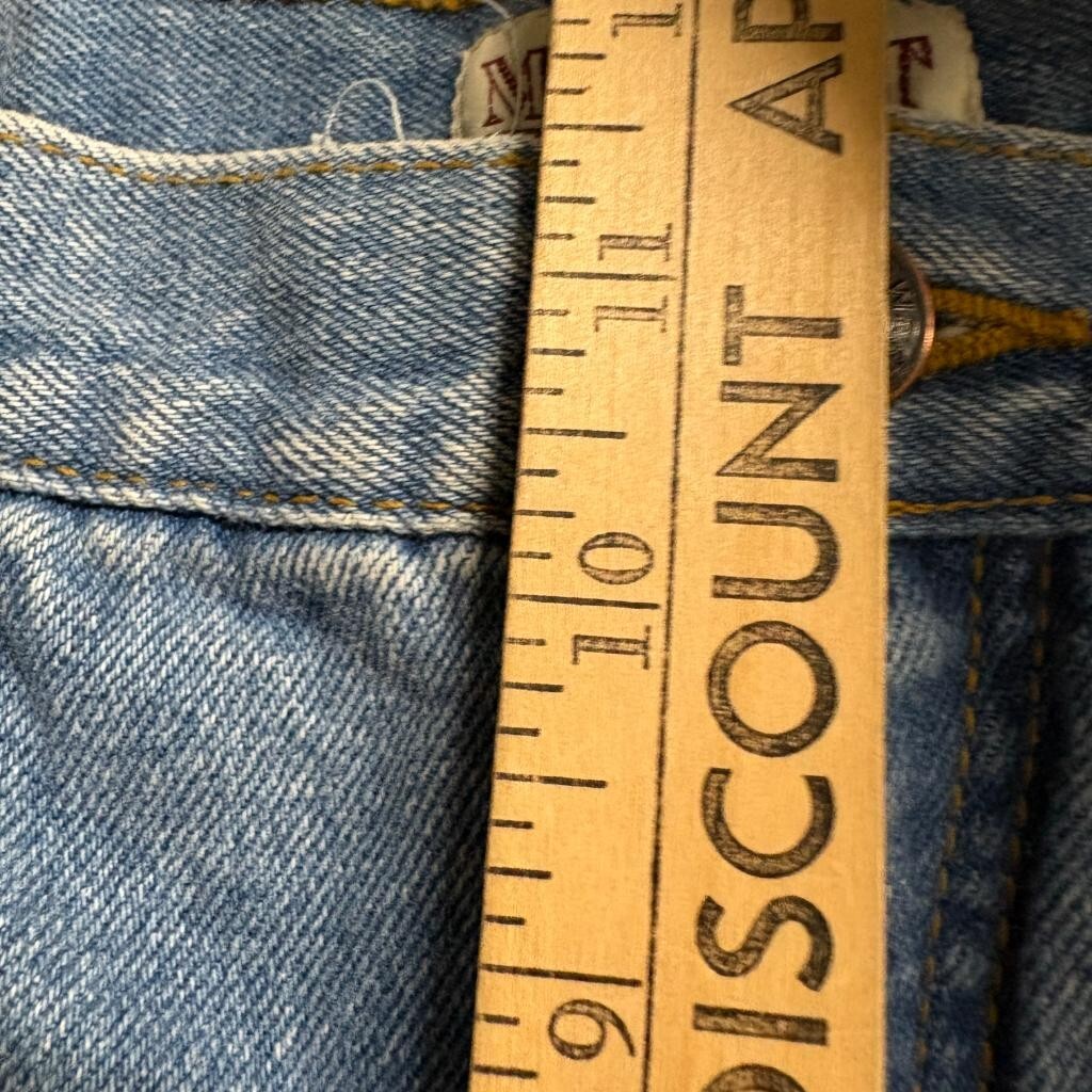 Midwest Traders Vintage Mom Jeans Womens 16 Petite Blue Denim High Rise Tapered