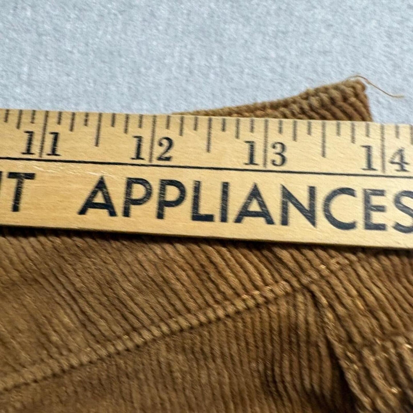 Forever 21 Corduroy Pants Womens Medium Brown Button Fly High Rise Straight Leg