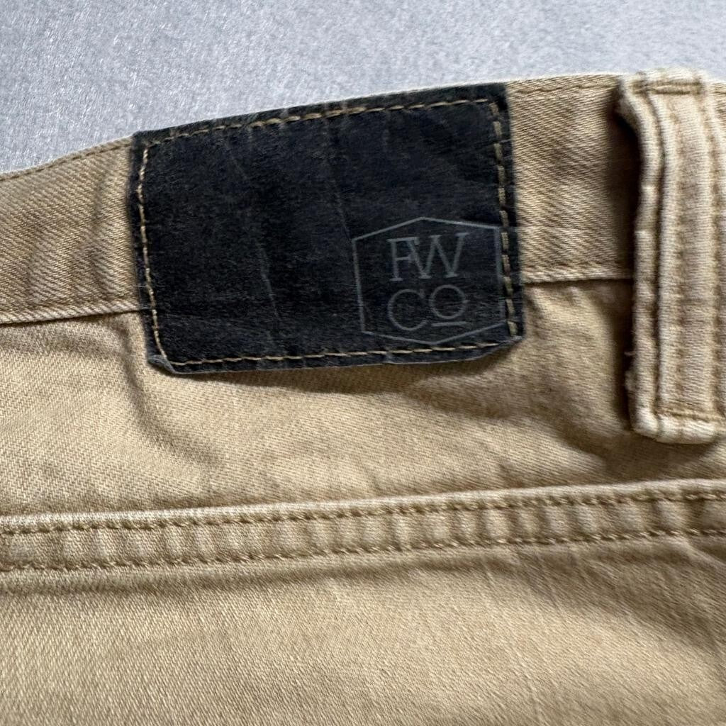 Freeworld Night Train Regular Fit Pants Mens 36x31 Khaki Brown Cotton Chino