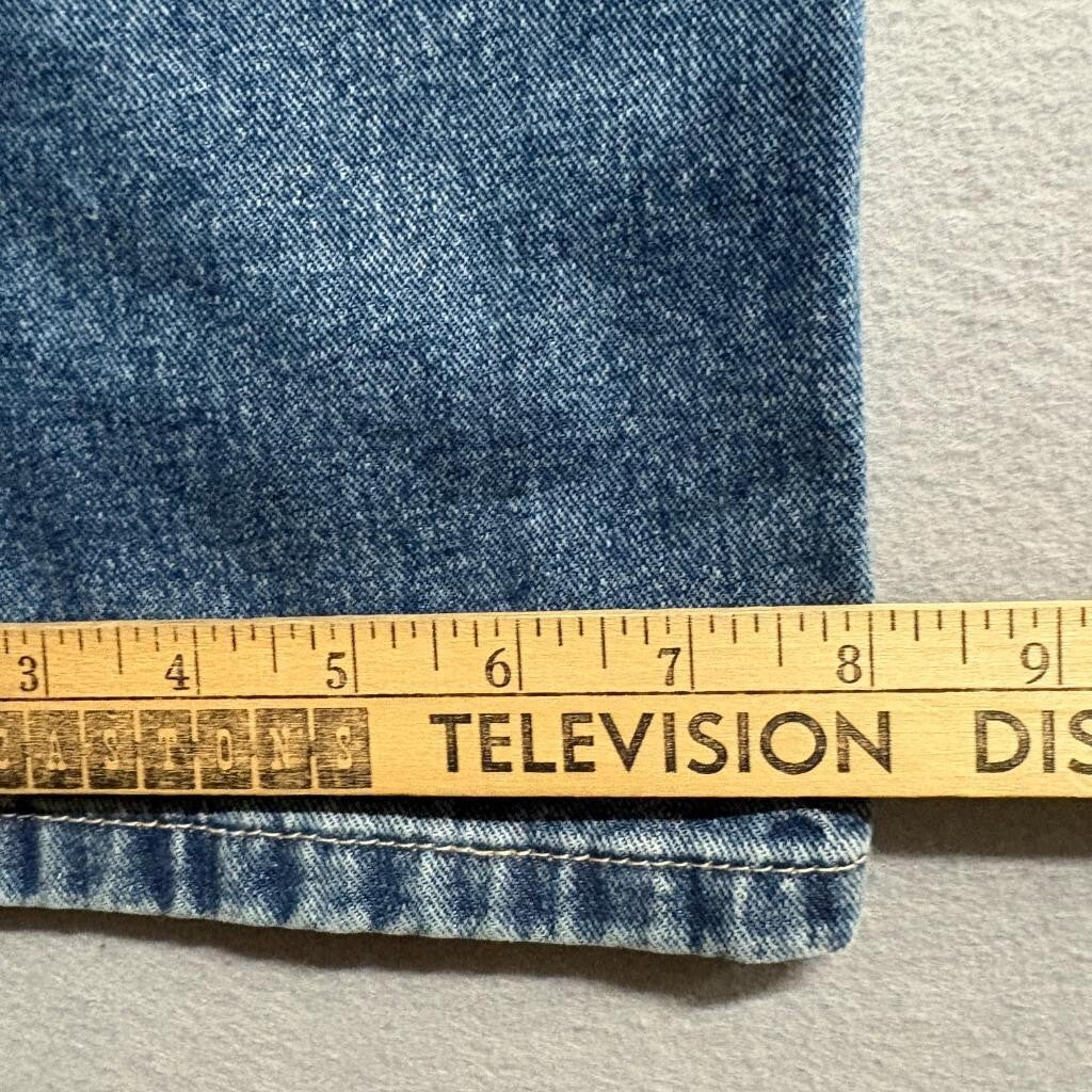 Refuge Denim Straight Leg Jeans Womens Size 5 Blue Low Rise Rigid Cotton