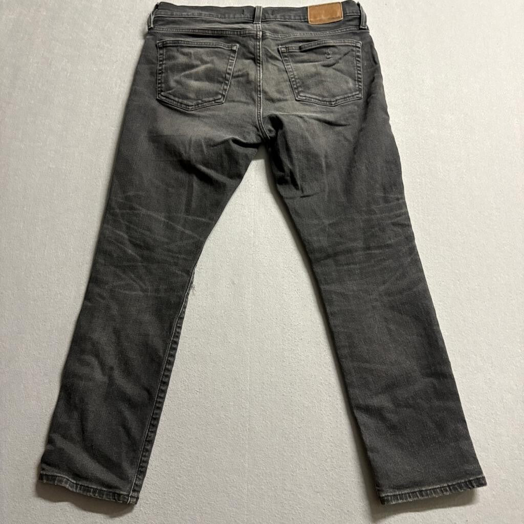 Madewell Slim Jeans Mens 32x30 Black Distressed Ripped Denim Pants