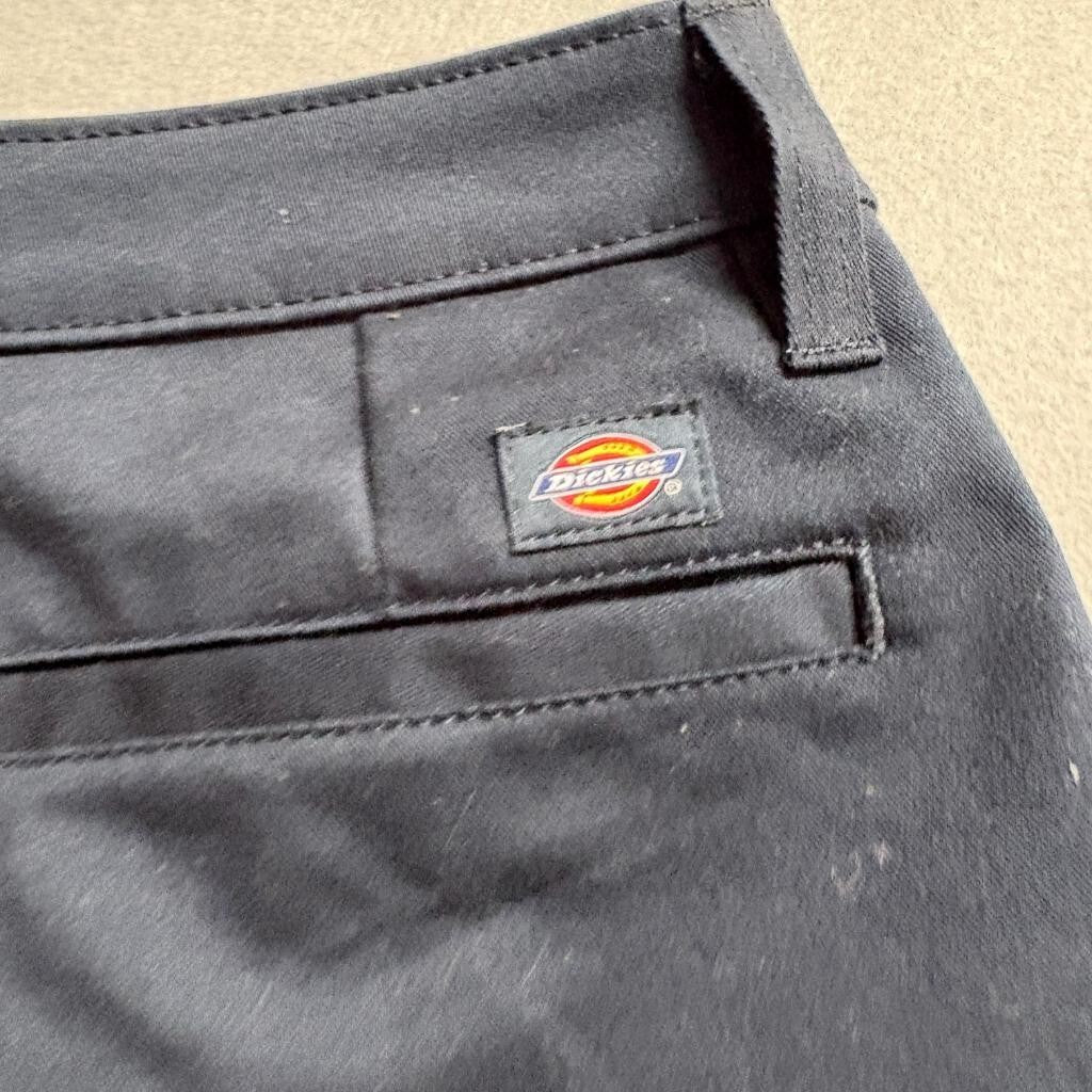 Dickies Flex Womens Pants Size 27R Navy Blue Straight Leg Workwear Chino