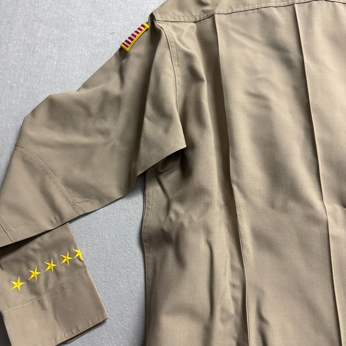 Vintage Elbeco Prestige Uniform Shirt USA Flag Patch 42 Long Fits Like M Workwea