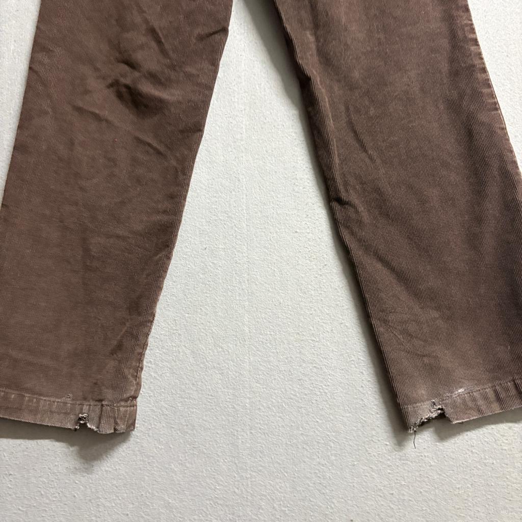Dickies Boys Corduroy Pants Size 28x32 Brown Regular Fit Stretch Workwear