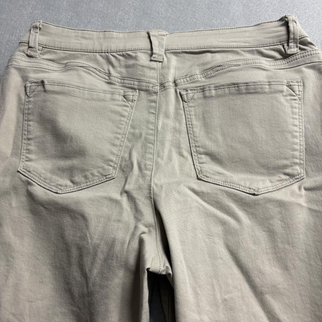 Wit & Wisdom Ab-solution Straight Leg Jeans Womens Size 12 Khaki Tan Stretch