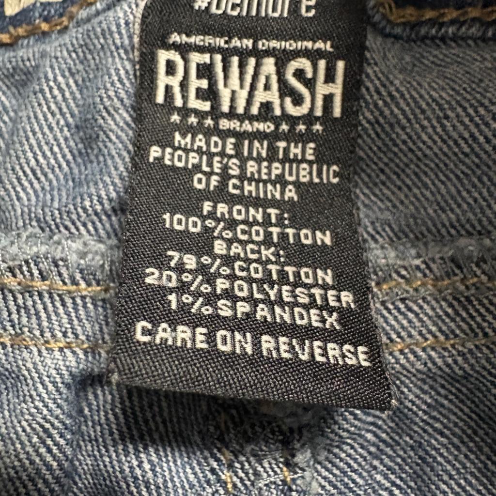 Rewash Vintage Reunion Patchwork Jeans Womens 13/14 Distressed Boho Denim