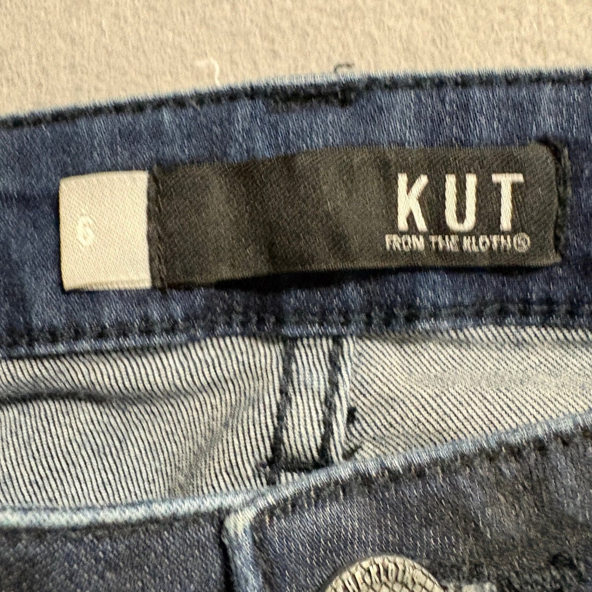 KUT from the Kloth Mia Toothpick Skinny Jeans Womens 6 Dark Wash Stretch Denim