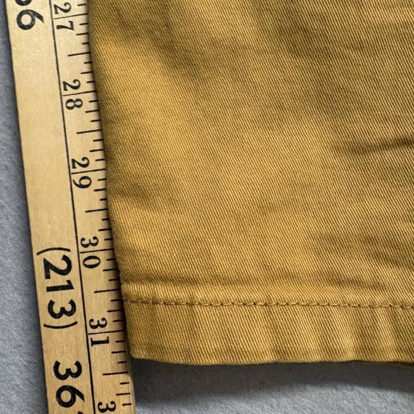 Zara Man Basic Slim Jeans Mens Size 36 Mustard Yellow Stretch Denim Pants