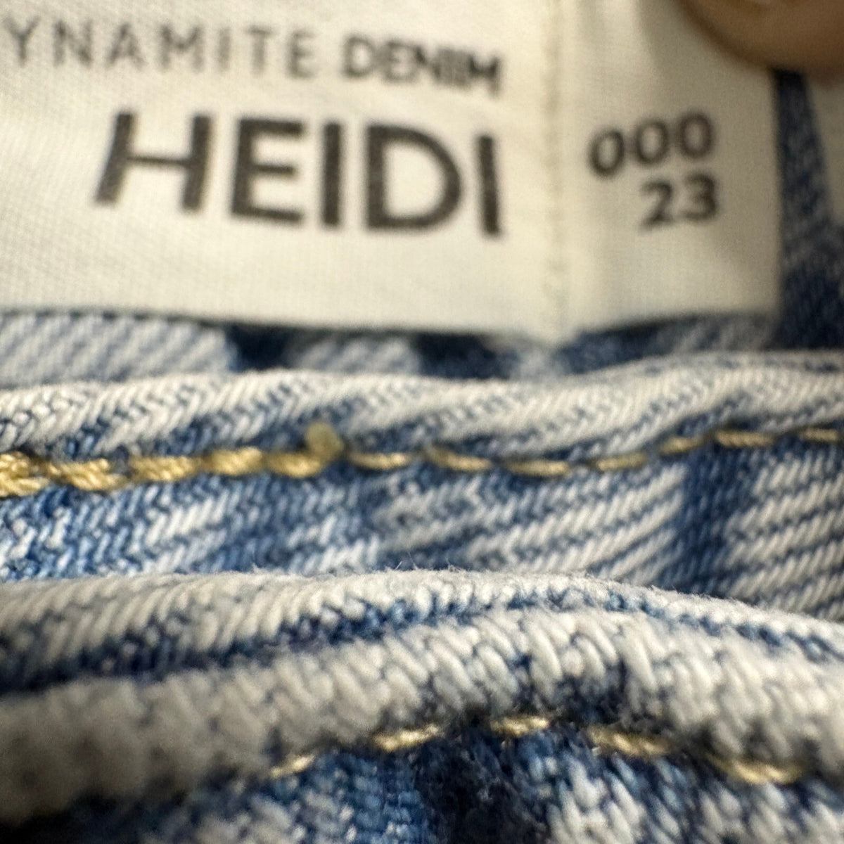 Dynamite Heidi Wide Leg Jeans Womens Size 000 23 Light Wash High Rise Denim