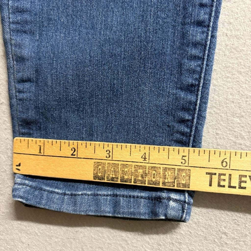 Democracy Freedom Ankle Skimmer Jeans Womens 10 Blue Stretch Denim Cropped