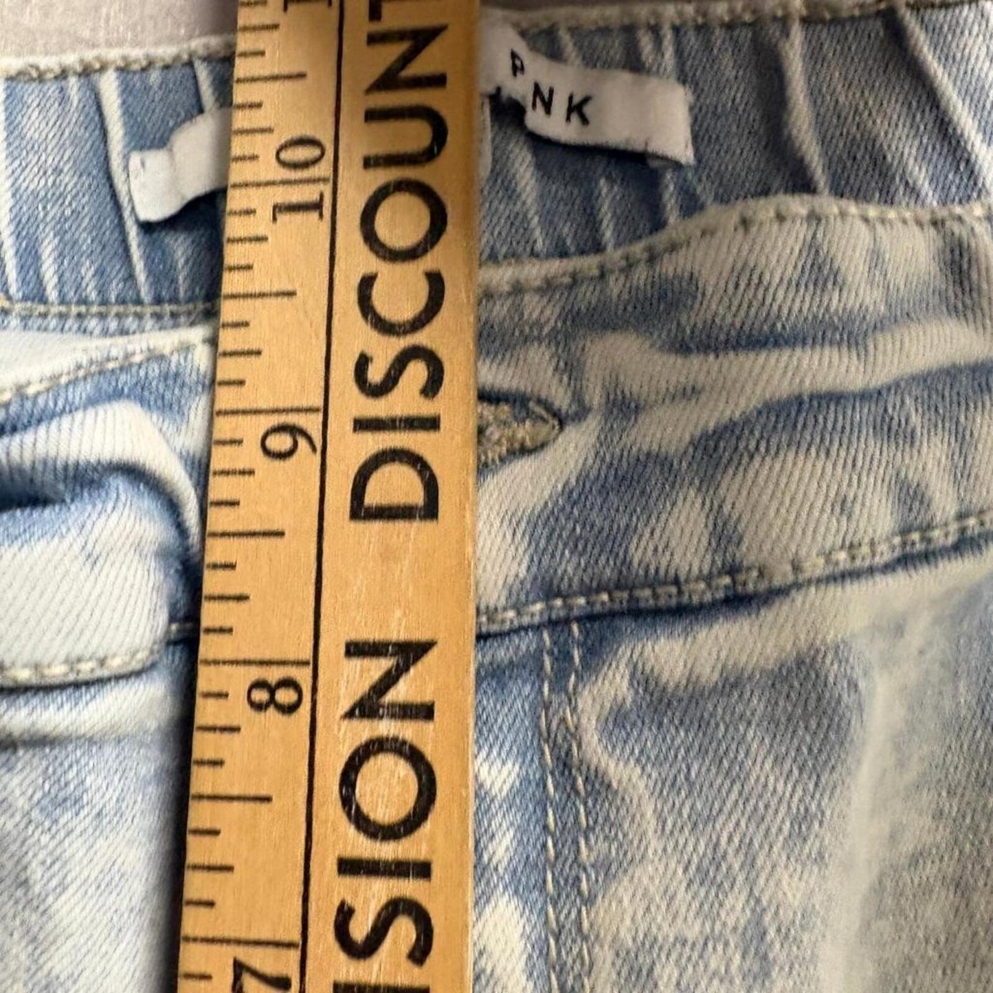 Celebrity Pink Cargo Jeans Womens Size 9/29 Acid Wash Wide Leg High Rise Blue