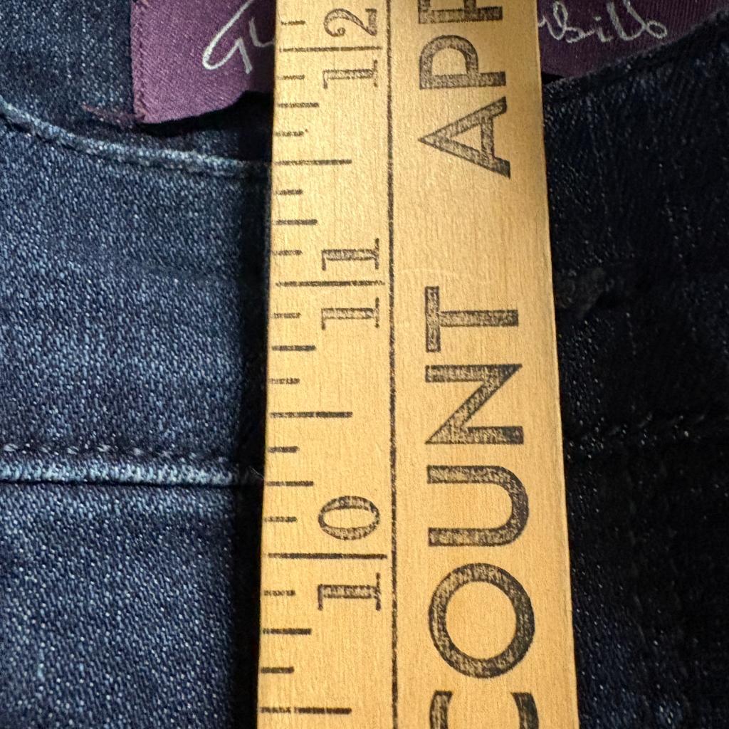 Gloria Vanderbilt Amanda Jeans Womens 10 Average Blue Denim Straight Leg High