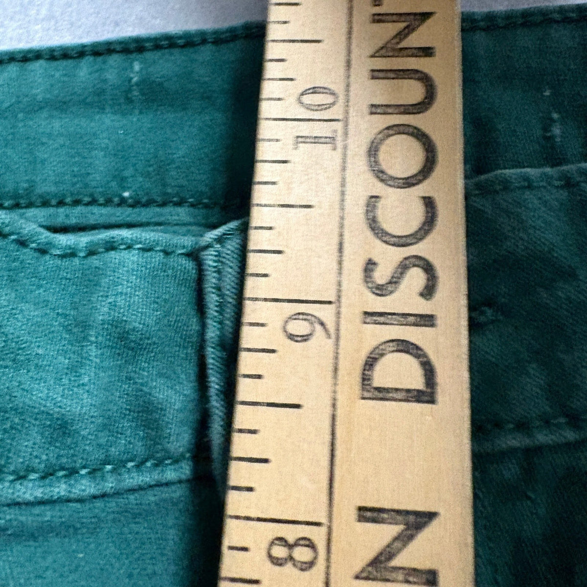 Womens Green High Waist Carpenter Utility Cargo Pants Straight Leg Size 28x26