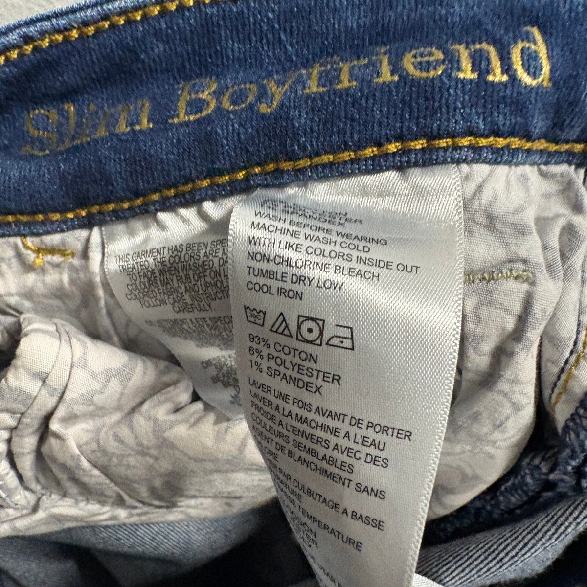 Tommy Bahama Slim Boyfriend Jeans Womens 28x29 Dark Indigo Blue Stretch Denim