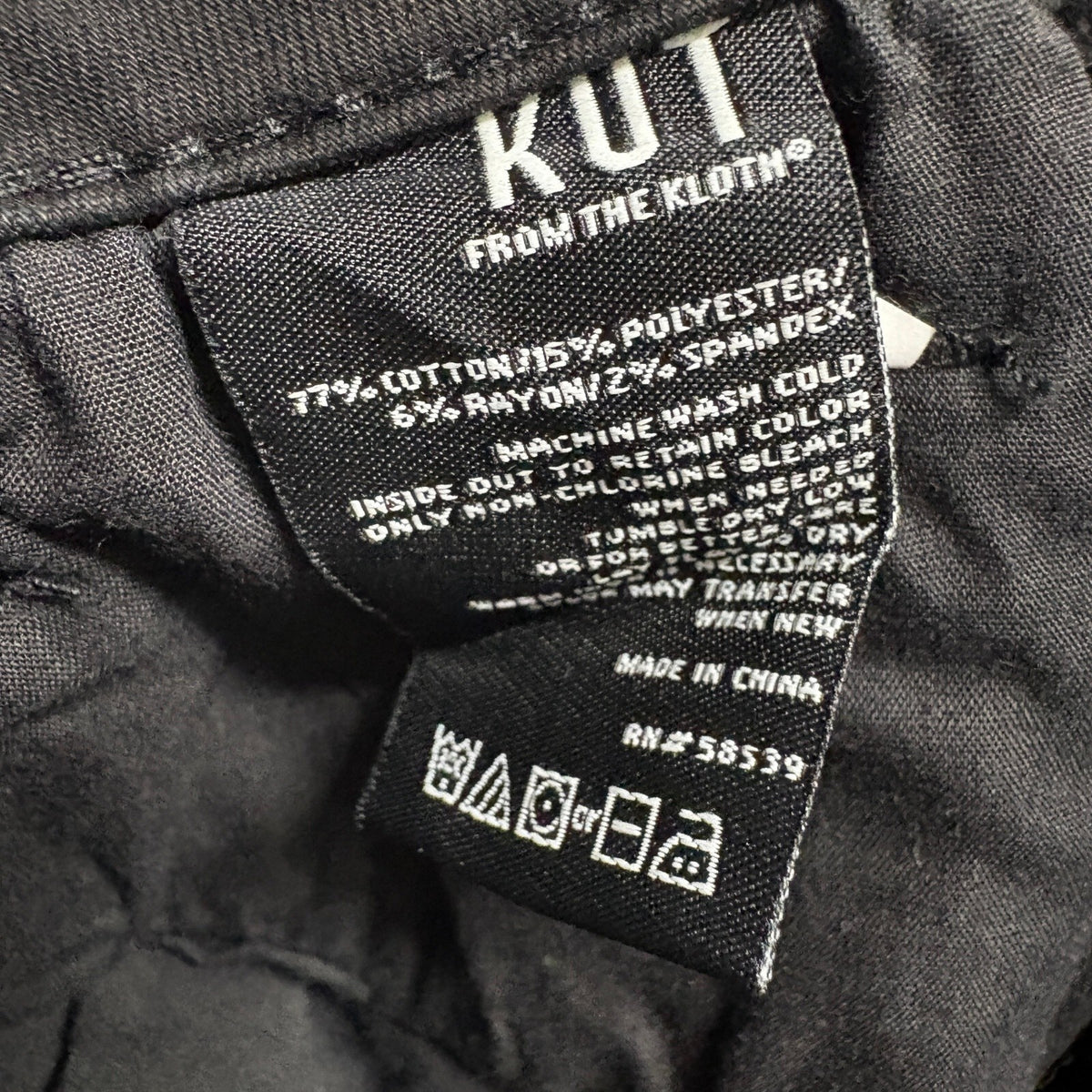 Kut From The Kloth Donna High Rise Ankle Skinny Jeans Womens 14P Black Raw Hem