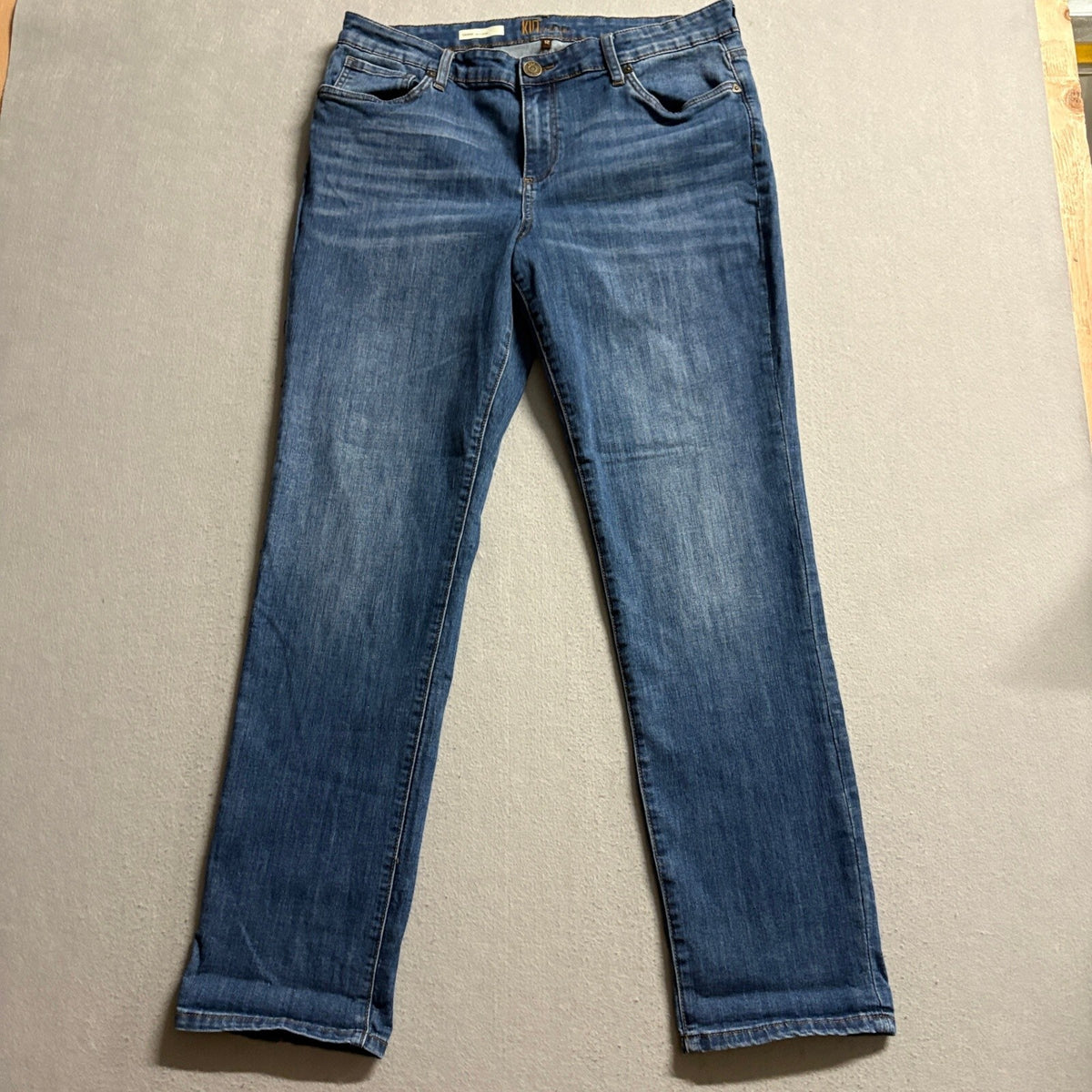 KUT from the Kloth Carrie Boyfriend Jeans Womens Size 12 Medium Wash Stretch