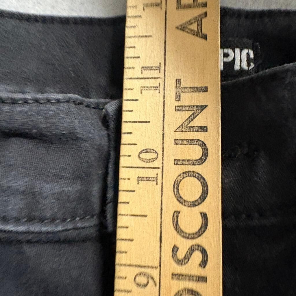 Hot Topic Cargo Jogger Pants Womens XS Black Denim High Rise Stretch Utility