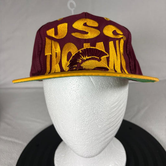 Vintage USC Trojans Logo 7 Snapback Hat Cap Mens One Size NWT Deadstock 90s