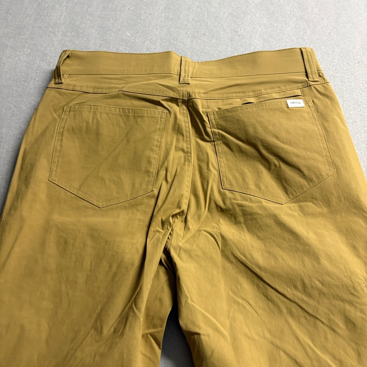 Orvis Tech Pants Mens 32x32 Antique Bronze Stretch Water Repellent Hiking Golf