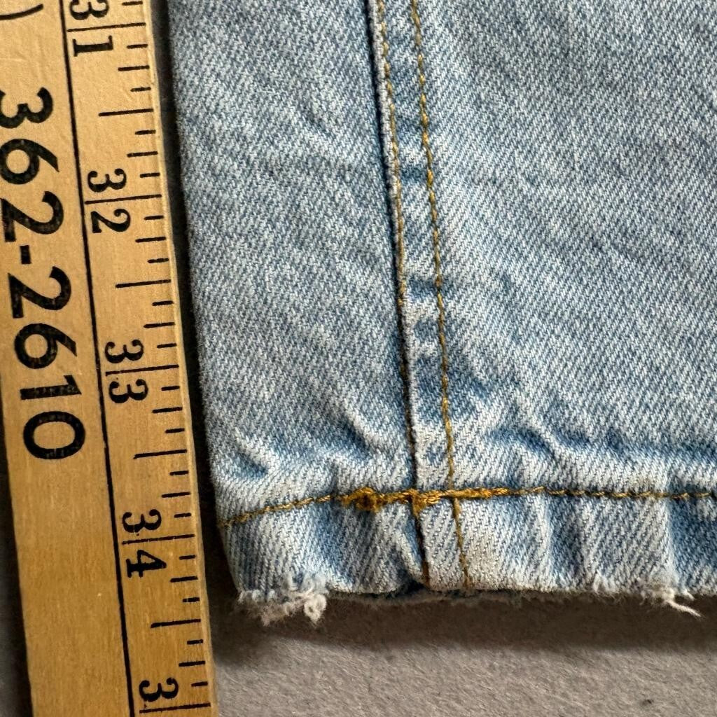 American Tall Milo Relaxed Tapered Jeans Womens 28 x 36 Light Salt Lake Wash