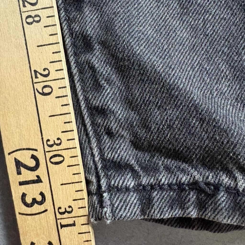 Levis Premium High Loose Taper Jeans Womens 29 Gray Black Denim High Rise