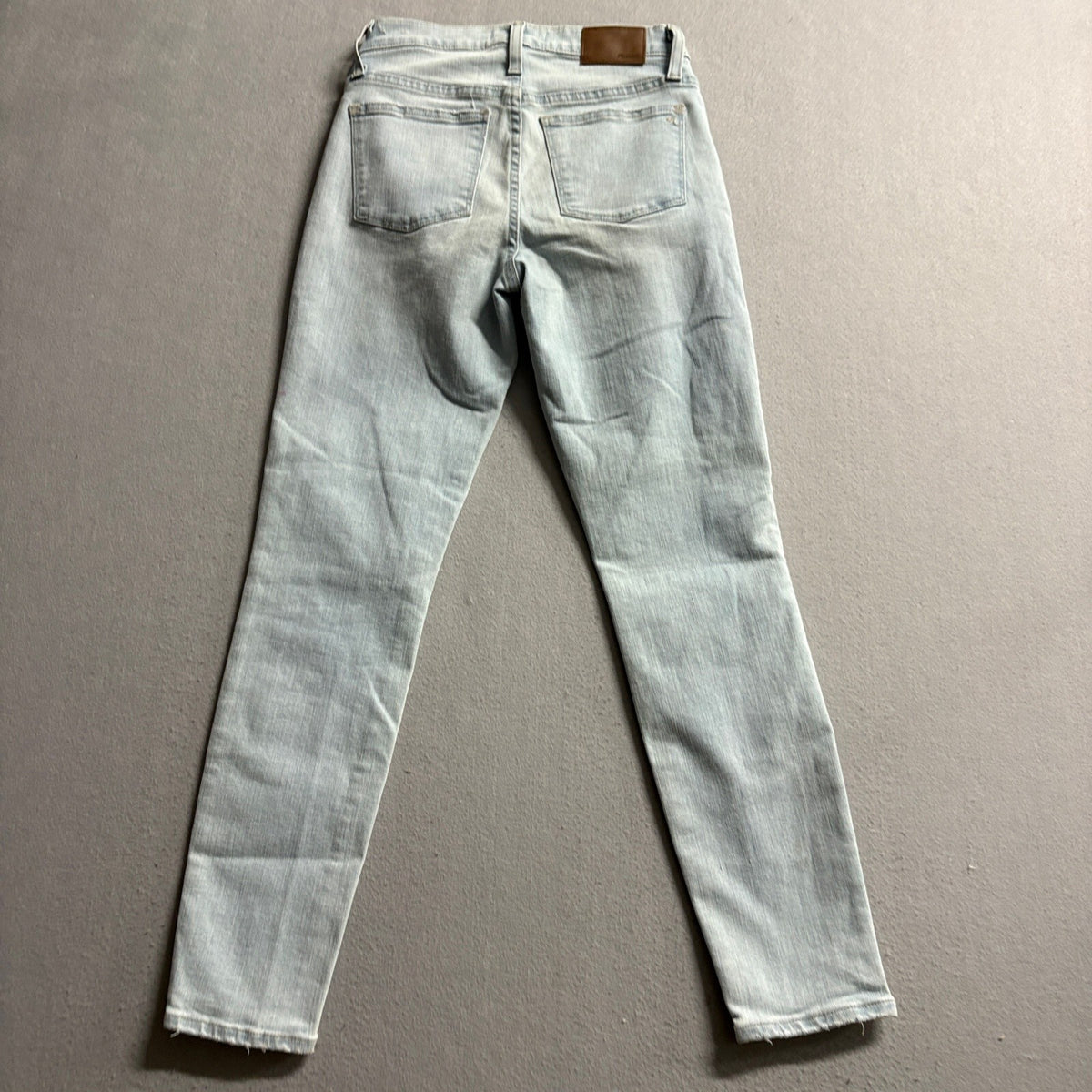 Madewell 9 Inch Mid Rise Skinny Crop Jeans Womens 25T Light Wash Denim Stretch