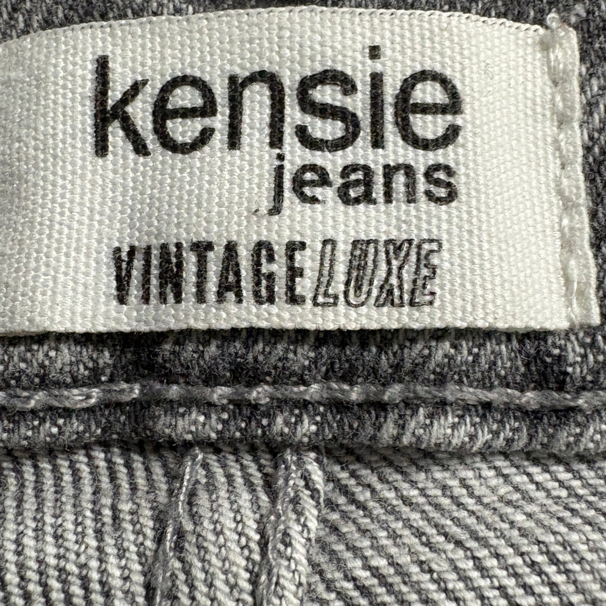 Kensie Jeans Womens Size 8 29 High Rise Slim Straight Frayed Raw Hem Grey Denim