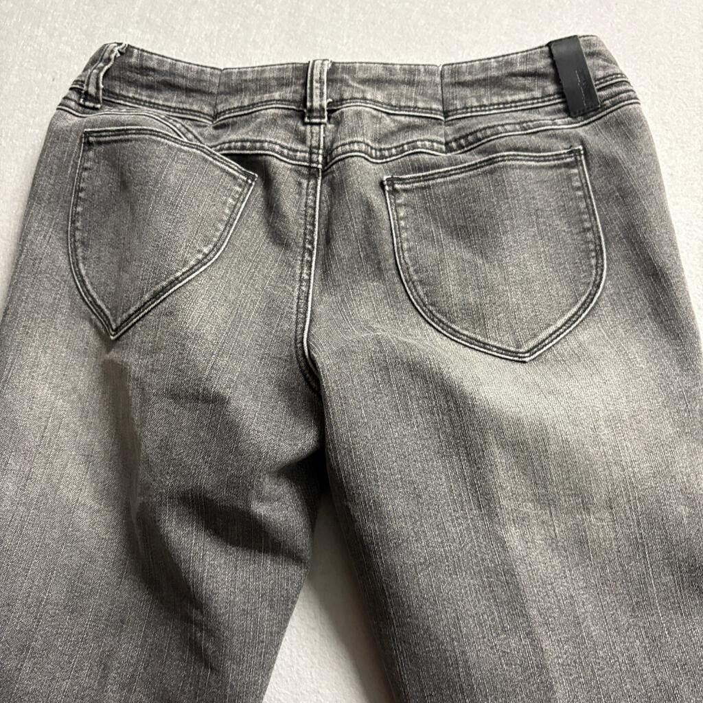 Giordano Blues Skinny Fit Jeans Womens 27 Gray Denim Low Rise Stretch Pants