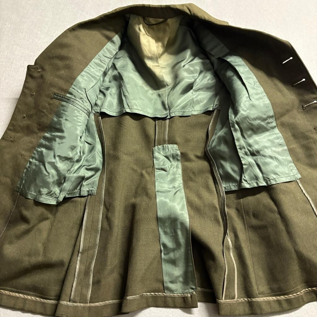 WWII USMC US Marine Corps Officer Forest Green Wool Service Dress Jacket Coat