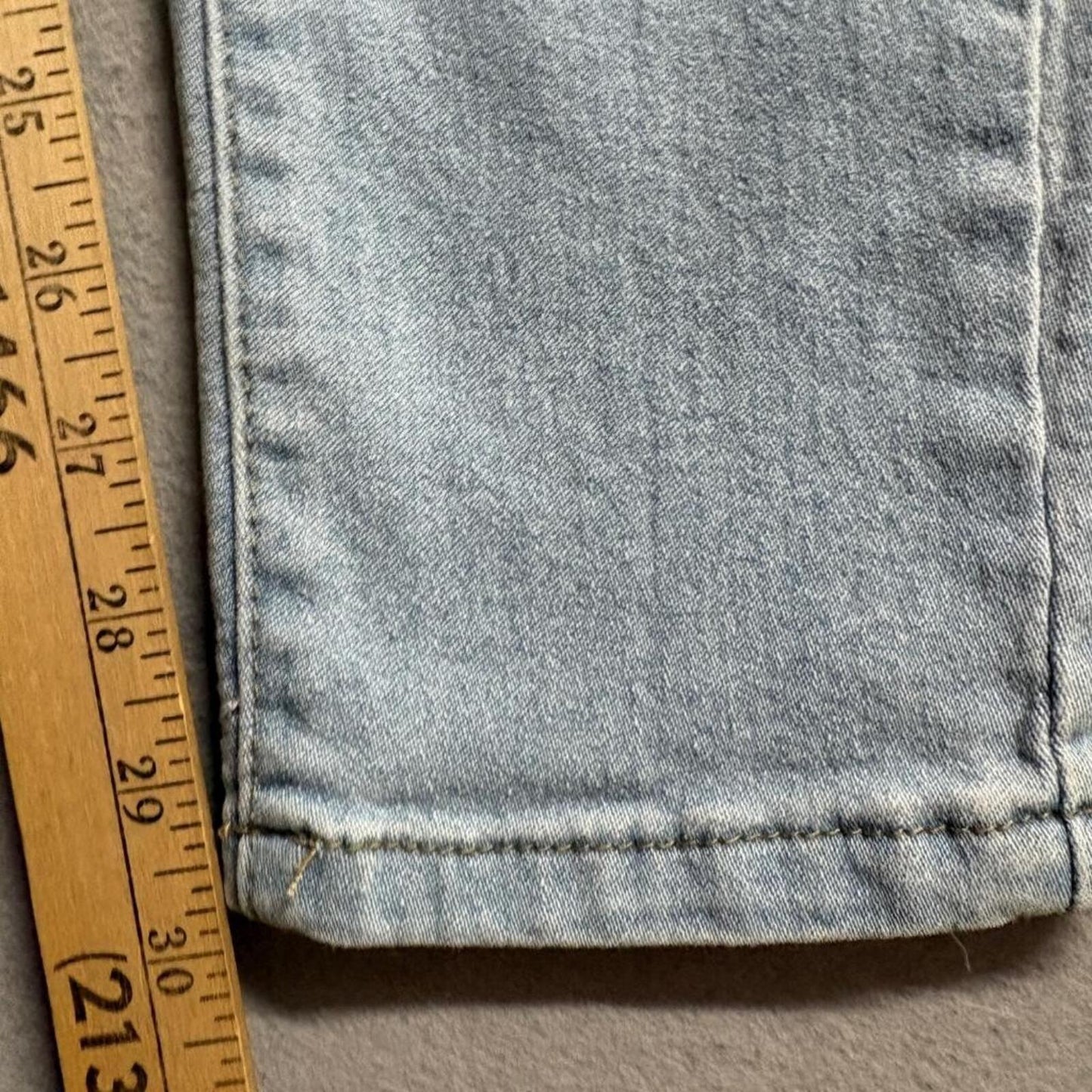 Rob Jeans Womens 13/14 Light Wash Distressed Ripped Skinny High Rise Denim