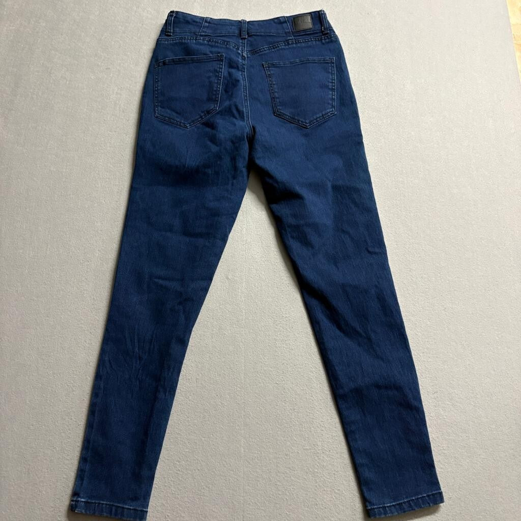 Dollhouse Skinny Jeans Womens 11/12 Dark Wash High Rise Button Fly Stretch Denim