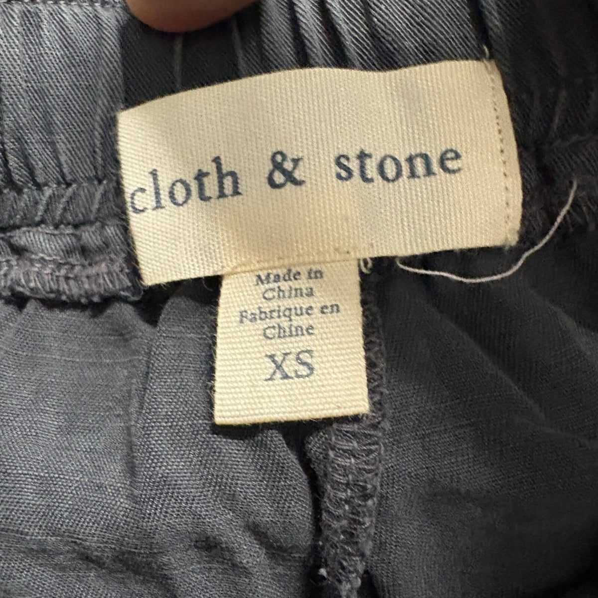 Cloth & Stone Womens Tencel Jogger Pants Size XS Dark Gray Side Button