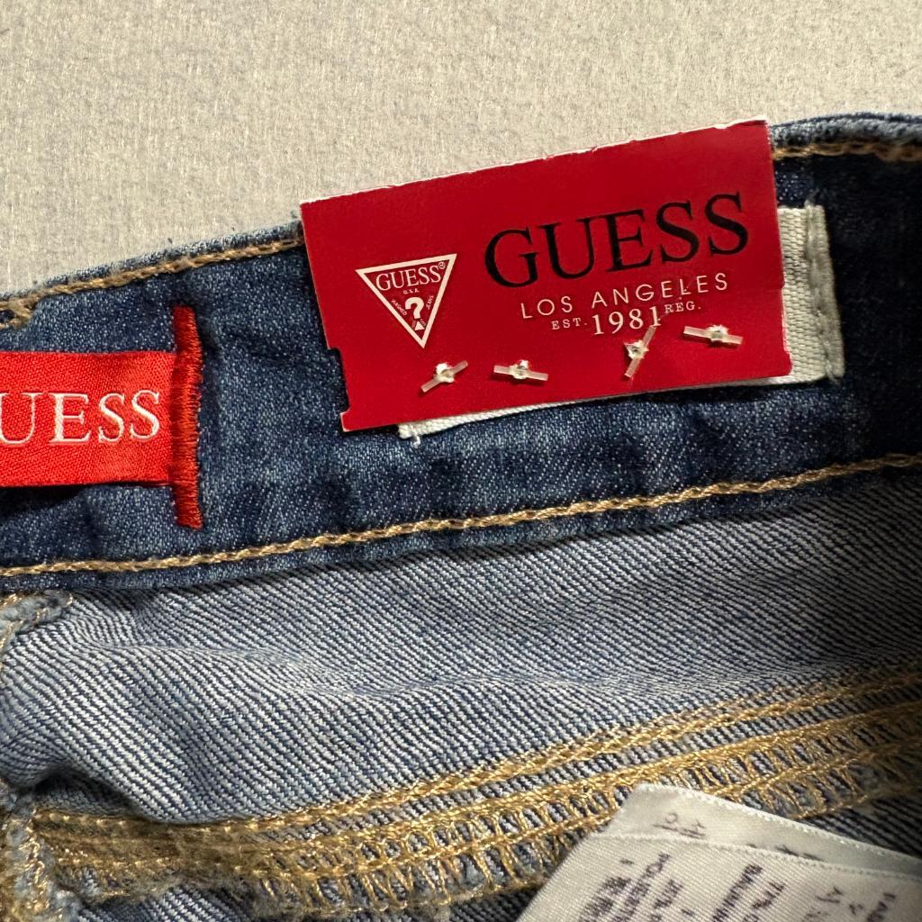 Guess Sienna Curvy Fit Skinny Jeans Womens Size 25 Blue Denim Stretch NWT