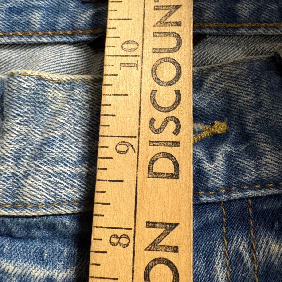 Rank 45 Mens Jeans Size 30x32 Blue Denim Straight Leg Stretch Made in Egypt