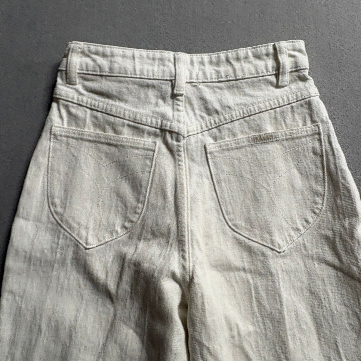 Rolla's Womens High Rise Wide Leg Sailor Jeans Size 25 Off White Cream Denim