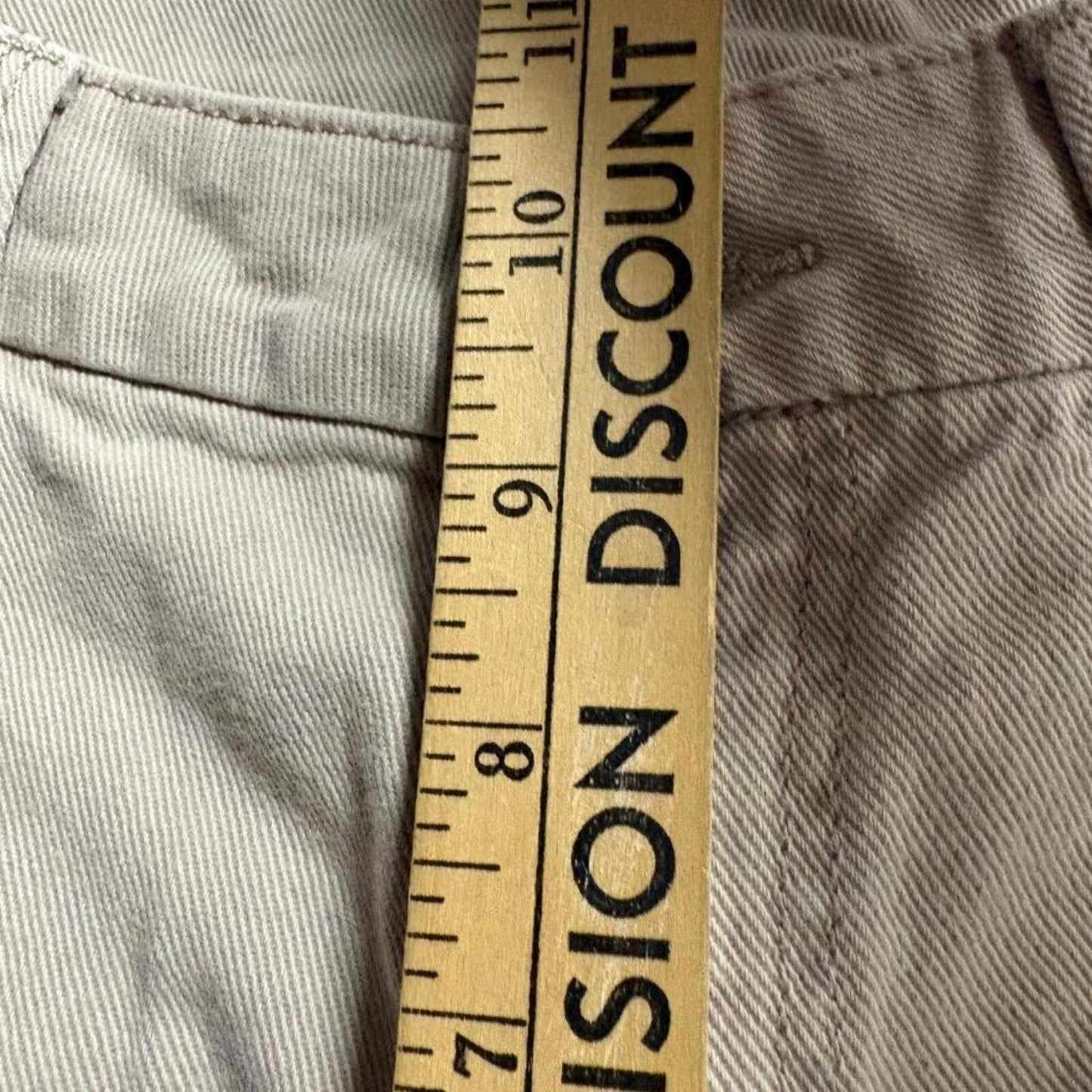 H&M Divided Cargo Pants Womens US 0 Beige Cotton Wide Leg Utility Pockets