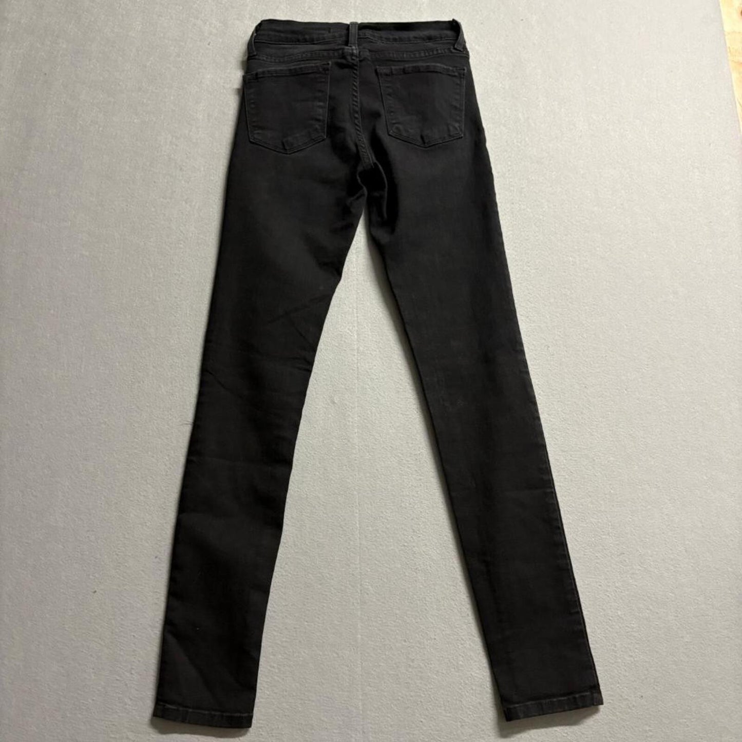 Flying Monkey Jeans Womens 24 Black Skinny Denim Made in USA Stretch