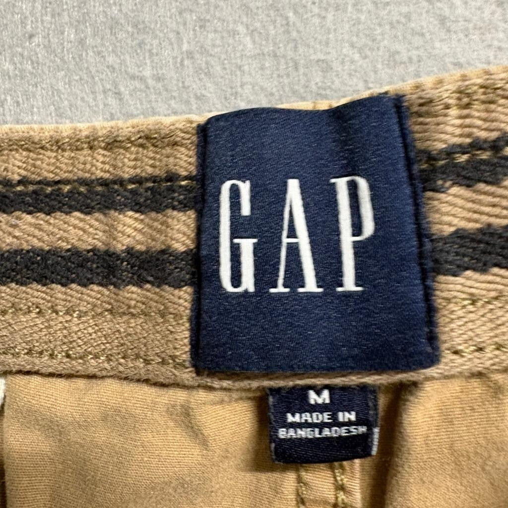 Gap Jogger Pants Mens Medium Khaki Tan Cotton Stretch Drawstring Elastic Waist
