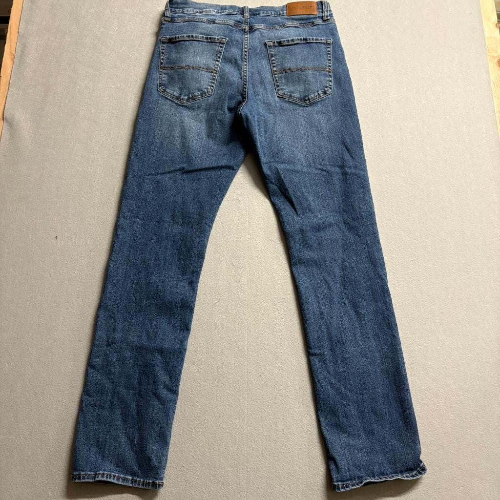 Lucky Brand 410 Athletic Straight Jeans Mens 34x34 Blue Denim Stretch Pants