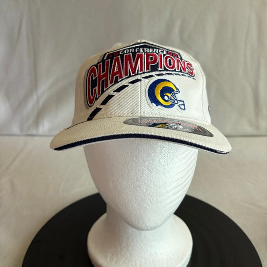 Vintage St Louis Rams 1999 NFC Champions Hat SPL28 Locker Room Snapback Cap New