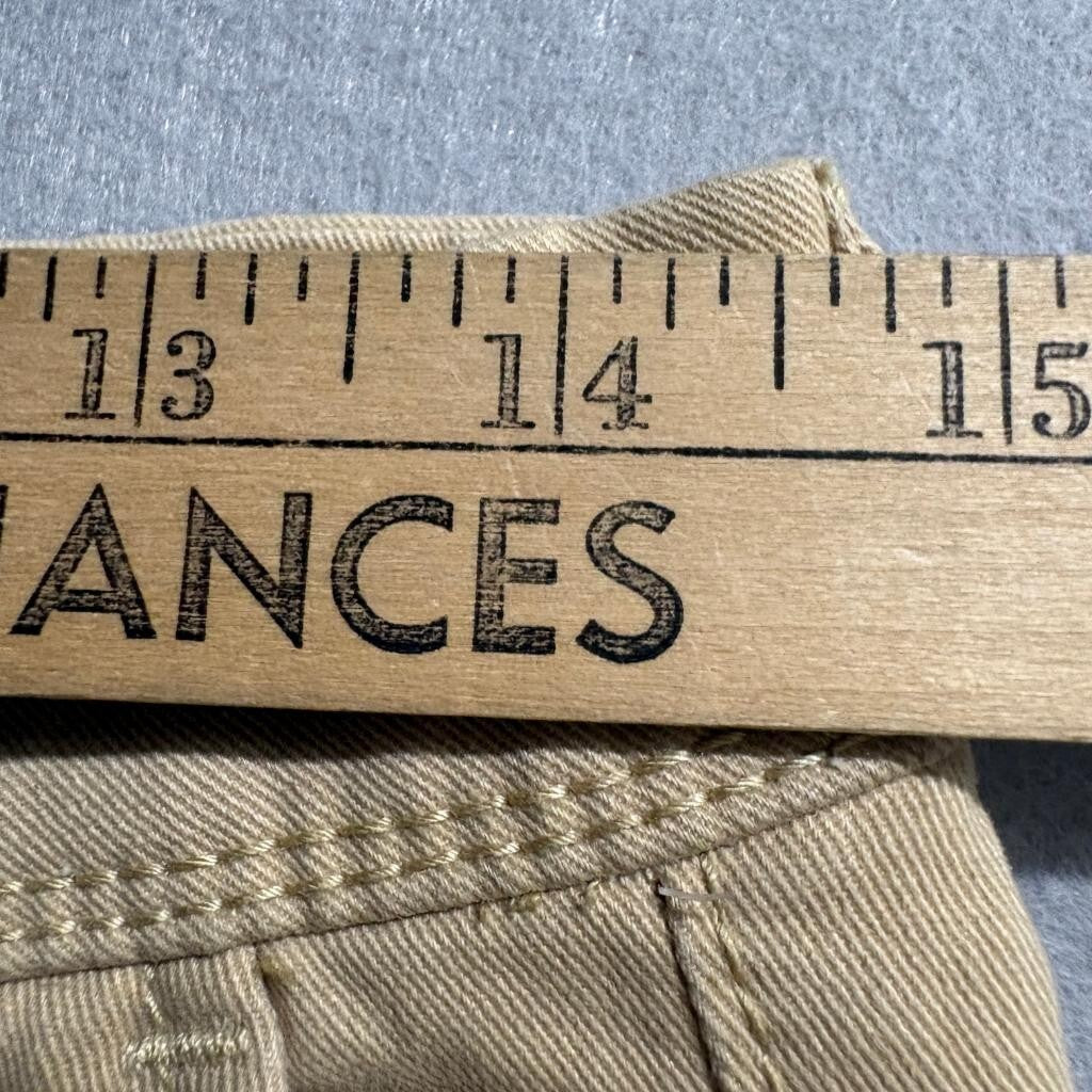 Aeropostale Mens Skinny Chino Pants 28x32 Khaki Tan Cotton Stretch Casual