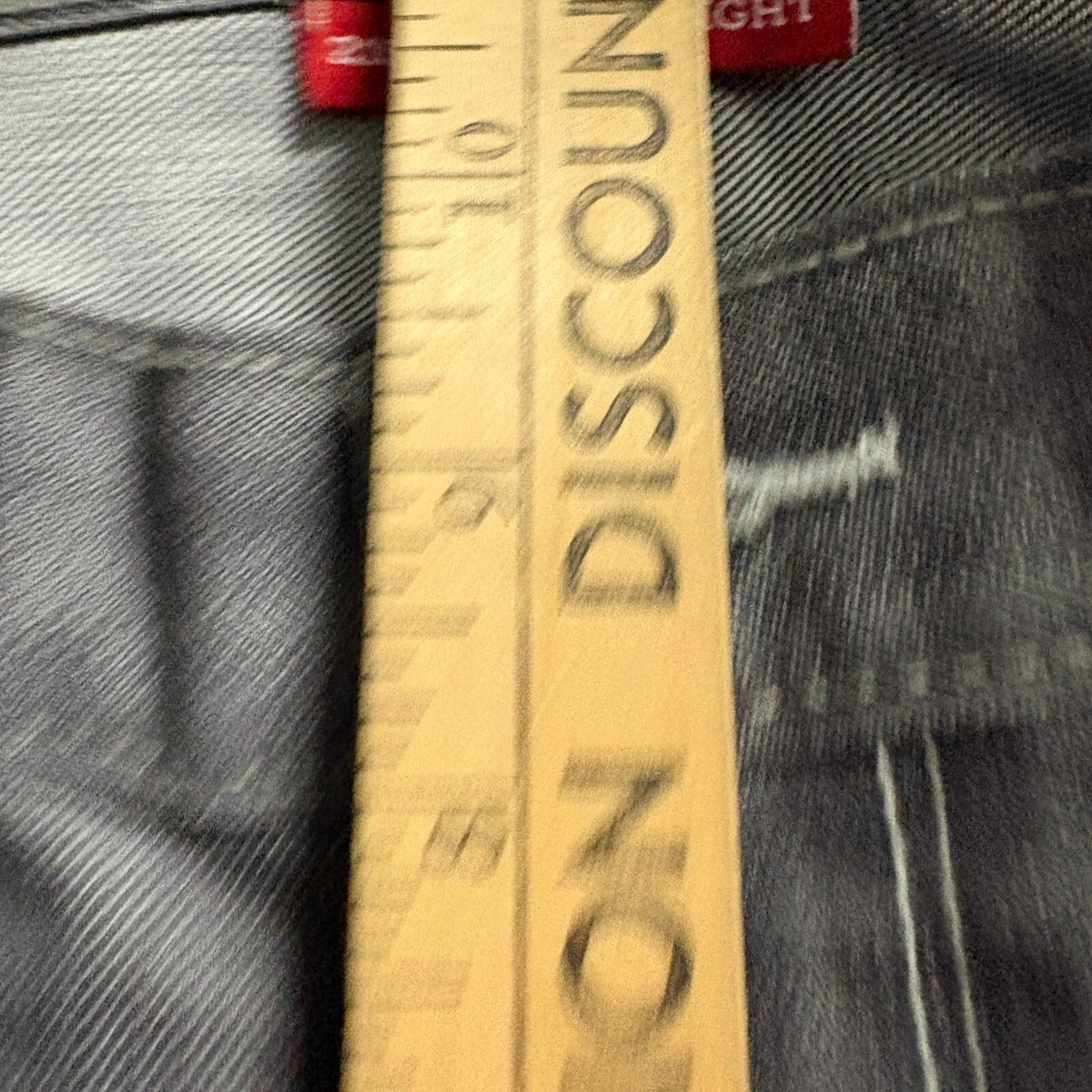 Denizen from Levis 218 Slim Straight Jeans Mens 34x34 Gray Denim Pants